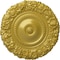 Ekena Millwork Marseille Ceiling Medallion (Fits Canopies up to 7 3/8"), Hand-Painted Rich Gold, 21"OD x 2"P CM21MARGS - alternate 1